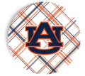 Auburn 9in. Plaid Paper Dinner Plates