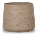 Ro-Cement Footed Pot - Taupe Washed - Small