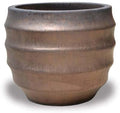 Short Ridge Belly Planter - Large - Bronze